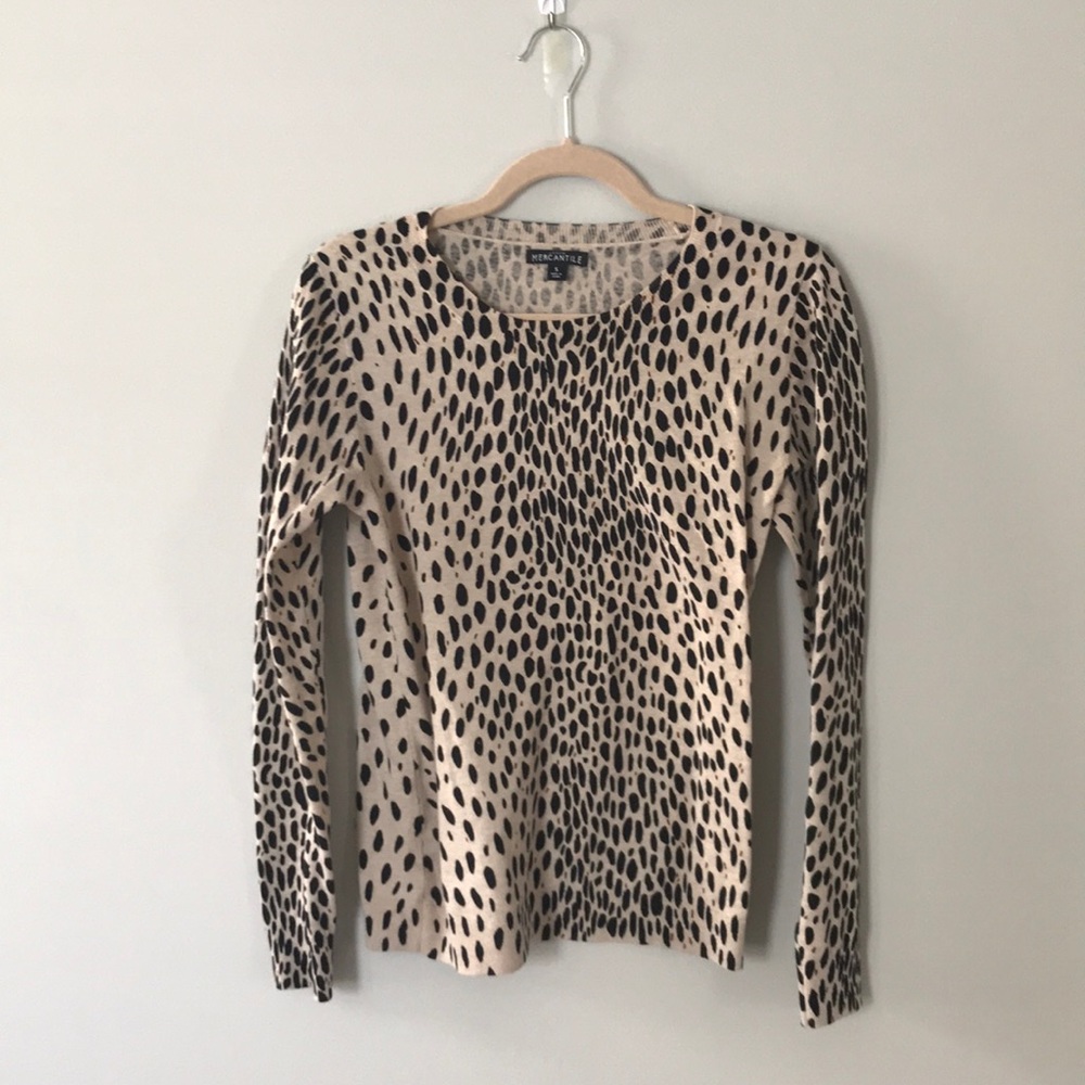 J.Crew Mercantile Cheetah Sweater Size Small